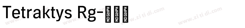 Tetraktys Rg字体转换